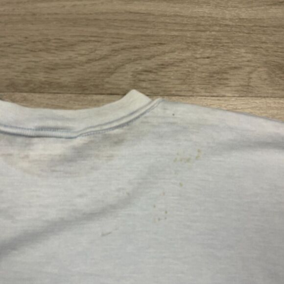 Vintage Shirt Mens Large Blue Hershey Chocolate Promo 80s Single Stitch - Picture 10 of 16